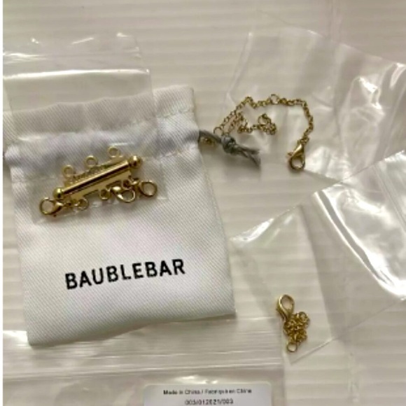✨Innovative BaubleBar Build Your Own Necklace Clasp + 2" & 4" Necklace Extender✨ - Picture 6 of 16